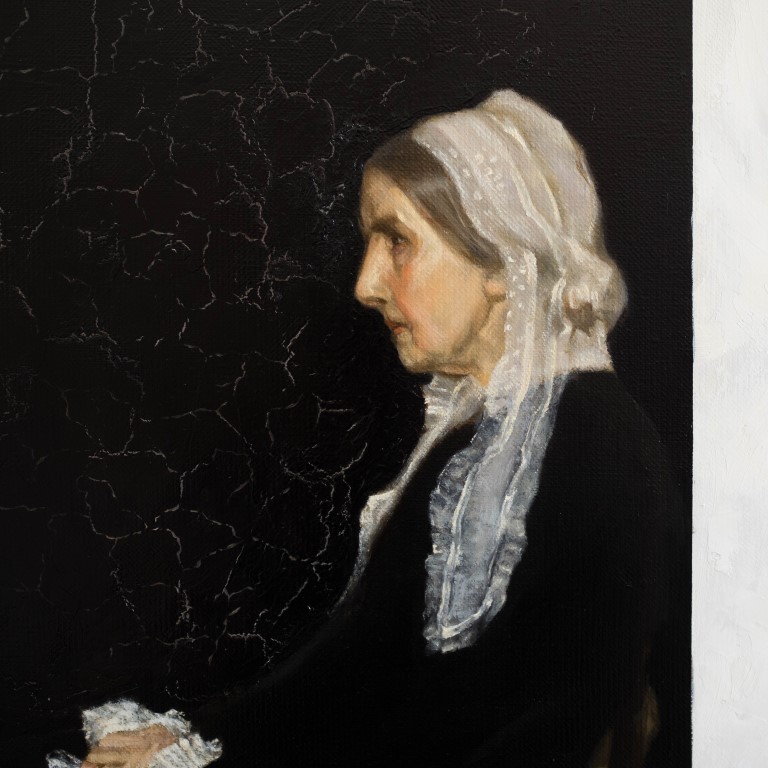 Obraz Suprematka Piotr Cieślewicz commonp.art zbliżenie twarzy